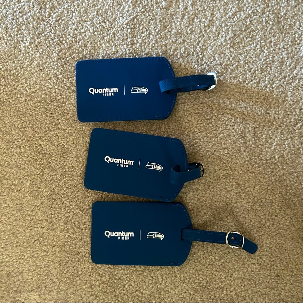 Seattle Seahawks - Luggage Tag Bundle of 3 qty tags - GO HAWKS